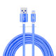 YF-MX04 3m 2.4A MFI Certificated 8 Pin to USB Nylon Weave Style Data Sync Charging Cable For iPhone 11 Pro Max / iPhone 11 Pro / iPhone 11 / iPhone XR / iPhone XS MAX / iPhone X & XS / iPhone 8 & 8 Plus / iPhone 7 & 7 Plus (Blue)