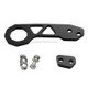 Aluminum Alloy Rear Tow Towing Hook Trailer Ring for Universal Car Auto with 2 x Screw Holes(Black)