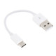 USB to USB-C / Type-C Charging & Sync Data Cable, Cable Length: 14cm, For Galaxy S8 & S8 + / LG G6 / Huawei P10 & P10 Plus / Xiaomi Mi6 & Max 2 and other Smartphones(White)