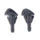 2 PCS Windshield Washer Wiper Jet Water Spray Nozzle + Hose Connector Set 76810S10A02 for Honda