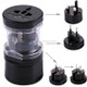 All in 1 EU + AU + UK + US Plug Travel Universal Adaptor(Black)