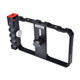 YELANGU YLG0901B Vlogging Live Broadcast Smartphone Plastic Cage Video Rig Filmmaking Recording Handle Stabilizer Bracket for iPhone, Galaxy, Huawei, Xiaomi, HTC, LG, Google, and Other Smartphones (Black)