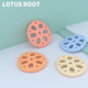 M010093 4 PCS Silicone Lotus Root Tablets Baby Soothing Teether Children Molars Toys Maternal And Child Supplies, Colour: Beige