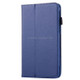 For Galaxy Tab A 7.0 / T280 Litchi Texture Magnetic Horizontal Flip Leather Case with Holder(Dark Blue)