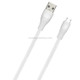 WK WDC-097 1m 2.4A Output Speed Pro Series USB to Micro USB Data Sync Charging Cable (White)