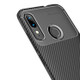 For Moto E6 Plus Beetle Series Carbon Fiber Texture Shockproof TPU Case(Black)