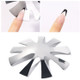 6 PCS Nail Art Tool Crystal Nail Making Plastic Steel Plate Model, Specification:  Silver