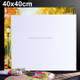 5 PCS Oil Acrylic Paint White Blank Square Artist Canvas Wooden Board Frame, 40x40cm