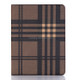 Plaid Texture Horizontal Flip PU Leather Case for iPad Pro 12.9 inch (2018), with Holder & Card Slots & Wallet (Coffee)