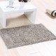 Chenille Non Slip Shaggy Soft Water Absorption Bedroom Bathroom kitchen Carpet Mat, Size:33 x 50cm(Light Grey)