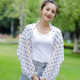 2 PCS Spring And Summer Chiffon Sun Protection Clothing Outdoor Riding Cashew  Printed UV Protection Sleeve, Size:160 x 50cm(White Dots)