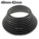49mm-82mm Lens Stepping Ring, Include 8 Lens Stepping Rings (49mm-52mm, 52mm-55mm, 55mm-58mm, 58mm-62mm, 62mm-67mm, 67mm-72mm, 72mm-77mm,77mm-82mm)