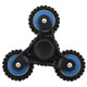 Wheel Gears Fidget Spinner Toy Stress Reducer Anti-Anxiety Toy for Children and Adults, 4 Minutes Rotation Time,  Small Steel Beads Bearing + ABS Material(Blue)