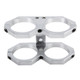 Aluminum Alloy Double Fuel Pump Bracket Oil Filter Bracket for Fuel Pump Fuel Filter Bracket Dual Oil Pump Bracket