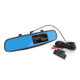 PZ452 4.3 inch LCD Rear View Mirror Car Recorder with Parking Camera, 600TV Lines, 170 Degree Wide Angle Viewing