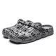 Spring And Summer Men EVA Casual Breathable Sandals Letter Beach Shoes Slippers, Size: 36(Gray)