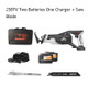 NANWEI Lithium Battery Reciprocating Metal Saw Household Portable Logging Saw, CN Plug, 258TV Two Batteries One Charger + Saw Blade