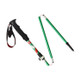 5 Node Portable Foldable Aluminium Alloy Alpenstocks Trekking Poles, Folding Length : 35CM (Green)