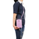 Braided Packing Simple High-end Mobile Phone Bag with Lanyard, Suitable for 6.7 inch Smartphones(Light Purple)