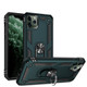 Armor Shockproof TPU + PC Protective Case for iPhone 11 Pro Max, with 360 Degree Rotation Holder (Green)