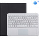 TG-102BC Detachable Bluetooth White Keyboard + Microfiber Leather Protective Case for iPad 10.2 inch / iPad Air (2019), with Touch Pad & Pen Slot & Holder(Black)