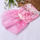 AB060 Lovely Cat Dress Lace Wedding Skirts Dresses for Pets Party Costume, Size:XL(Pink)