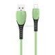 TOTUDESIGN BL-003 Soft Color Series 3A 8Pin to USB Charging Data Cable, Length: 1.2m(Green)