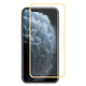 For iPhone 11 Pro ENKAY Hat-prince Full Glue 0.26mm 9H 2.5D Front Tempered Glass Full Coverage Film and Black Film with Camera Lens Protector Function(Gold)