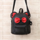 Cartoon Backpack Dual-use Children Cute Bow Small Backpack Shoulder Bag(Black)