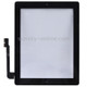 (Controller Button + Home Key Button PCB Membrane Flex Cable + Touch Panel Installation Adhesive)  Touch Panel for New iPad (iPad 3)(Black)