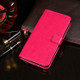 For Meizu 18 Pro idewei Crazy Horse Texture Horizontal Flip Leather Case with Holder & Card Slots & Wallet(Rose Red)