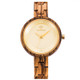 MUJUZE MU-1003 Ladies Wooden Watch Round Large Dial Watch(Zebra Wood)