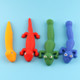 12 PCS Stretching Finger Slingshot Soft TPR Tricky Lizard Finger Ejection Toy, Random Style Delivery