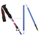 5 Node Portable Foldable Aluminium Alloy Alpenstocks Trekking Poles, Folding Length : 35CM (Blue)