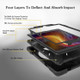 For Galaxy  Tab A 10.5 T590/T595 360 Degree Rotation PC + Silicone Protective Case with Holder & Hand-strap(Black)