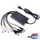 4CH USB 2.0 DVR Video Audio Full Real-time Capture Card, Support 4CH Video Input & 4CH Audio Input (Grey)