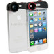 Detachable Wide and Macro Lens + 180 Degree Fish Eye Wide Angle Lens,  for iPhone 5