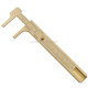 4 PCS Brass Retro Drawing Ruler Measuring Tools, Model: 0-120mm Caliper Double Scale