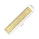 4 PCS Brass Retro Drawing Ruler Measuring Tools, Model: 0-15cm Wave Ruler