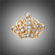 Mini Crown Shape Brooch For Woman(Gold)