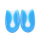 5 Pairs U-shaped Heel Pad Soft and Comfortable Shock Absorption Silicone Pad Insole, Size: S(30-34 Yards)