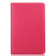 Litchi Texture Horizontal Flip 360 Degrees Rotation Leather Case for Galaxy Tab S4 10.5 T830 / T835, with Holder (Magenta)