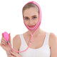 Sleep Face-Lifting Belt Beauty Inflatable Face-Lifting Bandage Remove Nasolabial Pattern Thin Face, Specification: Free Size(089 Pink)