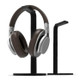 Aluminum Alloy Headphone Holder H-Stand Headphone Display Stand Headphone Storage Rack(Black)