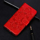 Mandala Embossing Pattern Horizontal Flip Leather Case for iPhone 11 Pro, with Holder & Card Slots & Wallet & Photo Frame & Lanyard(Red)