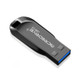 MicroDrive 128GB USB 3.0 Fashion High Speed Metal Rotating U Disk (Black)
