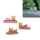 Temporary Stop Sign Creative Cute Number Moving License Plate Car Decoration, Colour:Shiba Inu Pink Pieces