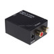 Digital Optical Coax to Analog RCA Audio Converter(Black)