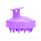 Silicone Head Scalp Massage Brush Hair Washing Scalp Cleanse Comb(Purple)