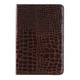 Crocodile Texture Horizontal Flip Smart Leather Case with Holder & Card Slots & Wallet for iPad Mini 4(Brown)
